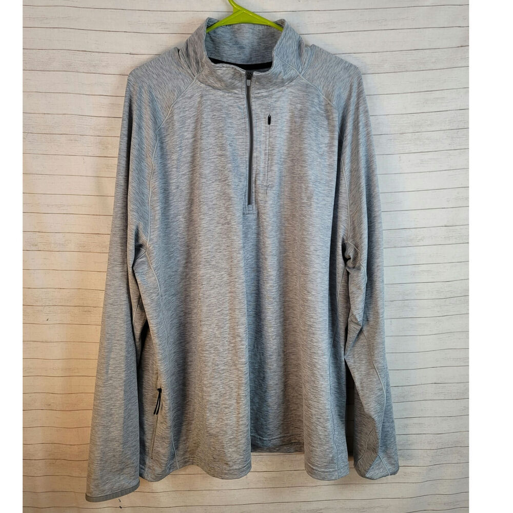 VRST Run Warm Half Zip Pullover in Light Gray, sz XXL